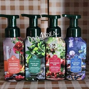 4X Bath & Body Works GARDEN 8.75 FL OZ Hand Soap Bundle